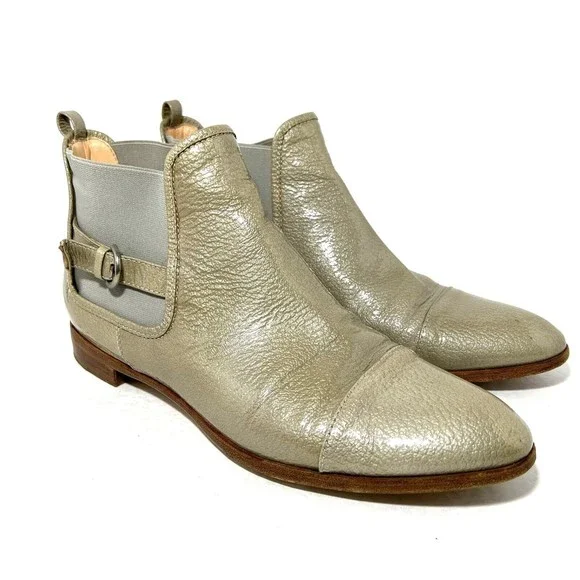 靴 Sergio Rossi. Italy.38,5 . Size 25 Booties White Low heel: 25mm, SI ROSSI | Sergio Rossi